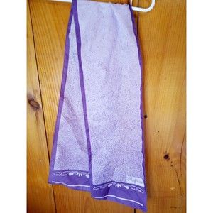 Vintage Ralfeaux Scarf‎ - Purples Print - 24.25" x 7"